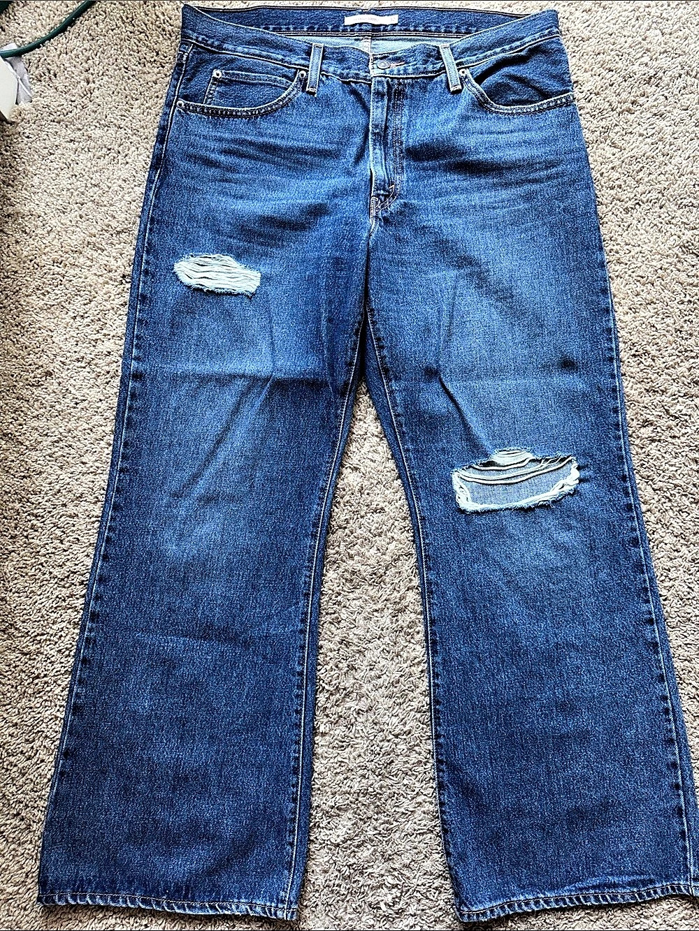 Levi's '94 Baggy Bootcut Jeans Straight Leg Blue Waist 32